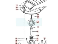 Poulie De Palier De Lame Pour Tondeuse Débroussailleuse Roques & Lecoeur (0306060012)