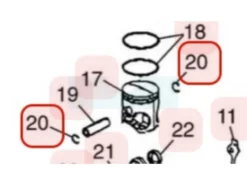 Clips D'axe De Piston Pour Moteur Zenoah (130041320)