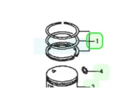 Segment Pour Moteur Honda (13010ZM7000)