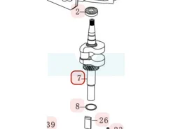 Vilebrequin Pour Moteur Loncin (1302905310001)