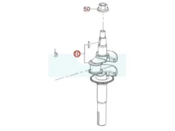 Vilebrequin Pour Moteur Robin / Subaru (13300Z02201000)