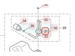 Joint De Sortie De Réservoir Pour Maruyama (261115)