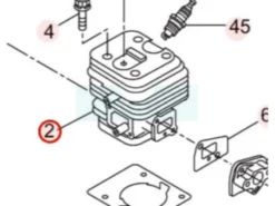 Cylindre Pour Débroussailleuse Maruyama (288125)