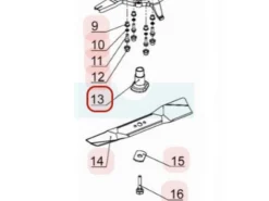Support De Lame Pour Tondeuse Weibang (4540403010)