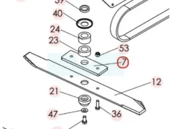 Support De Lame Pour Tondeuse Débroussailleuse Sarp (5102010116)