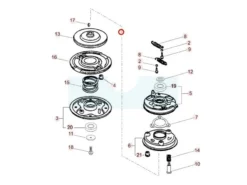 Embrayage (frein) De Lame Pour Tondeuse Kaaz (71067106)
