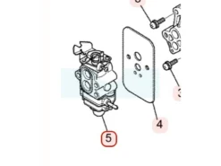 Carburateur Pour Moteur Mitsubishi (KK21065BA)