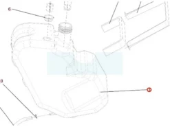 Réservoir à Essence Pour Débroussailleuse Autoportée Roques & Lecoeur (N232130022)