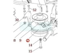 Embrayage électromagnétique Pour Débroussailleuse Autoportée Roques & Lecoeur (N339242008)