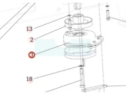Embrayage électromagnétique Pour Débroussailleuse Autoportée Roques & Lecoeur (N339242010)