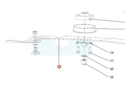 Support De Couteau Pour Débroussailleuse Autoportée Roques & Lecoeur (S532050412233)